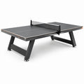 Table de tennis de table noire 274 × 152,5 × 76 cm avec structure en acier et pieds réglables
