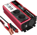 Convertisseur Onduleur Puissance Crête 12V À 220V 4000/800W Affichage LCD Continu Prise UE Solaire Double USB pour Téléphone Ordinateur Portable