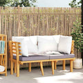 Solivagant Canapé de Jardin 2 Places avec Coussins Bois d'acacia Massif, (24 KG)