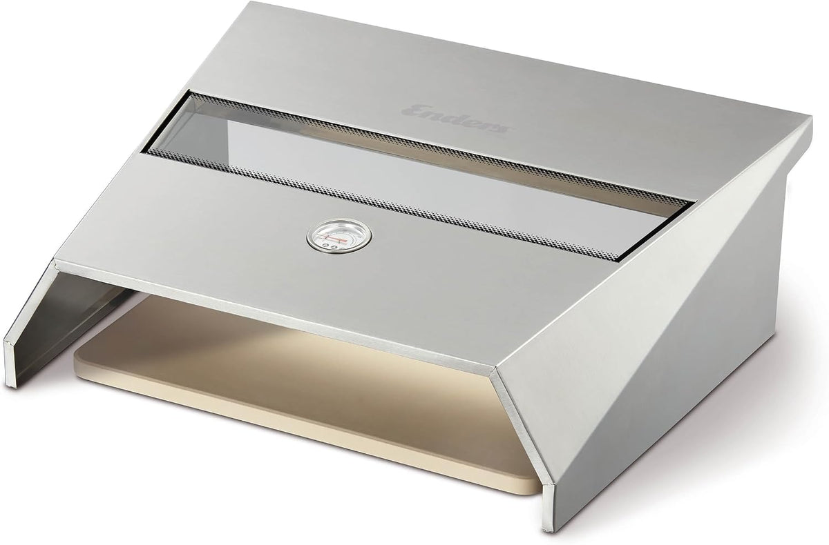 Enders Pizzacover Turbo 7881 pour barbecue à gaz avec brûleur arrière, thermomètre, pierre à pizza 38 cm x 30 cm