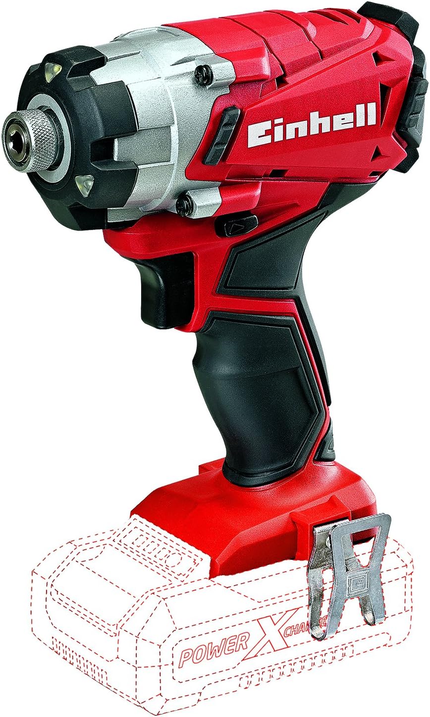 Einhell Visseuse Clé à chocs à percussion sans fil sur batterie TE-CI 18 Li - Solo Power X-Change (18V , Régime : 0-2300 trs/min, Couple : 140 Nm