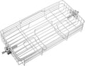 Grand panier de rôtisserie réglable en acier inoxydable, Cage de barbecue rotative pour poissons et ailes de poulet (356