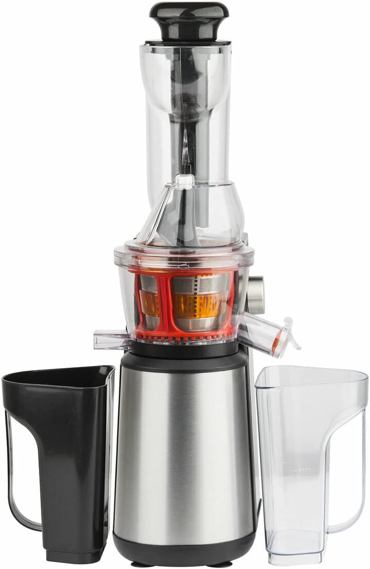 H.Koenig Extracteur Fruits et Légumes Vertical GSX22 Centrifugeuse Vitamin + sans BPA-82 mm Large Bouche-3 Tamis pour jus Fin ou épais