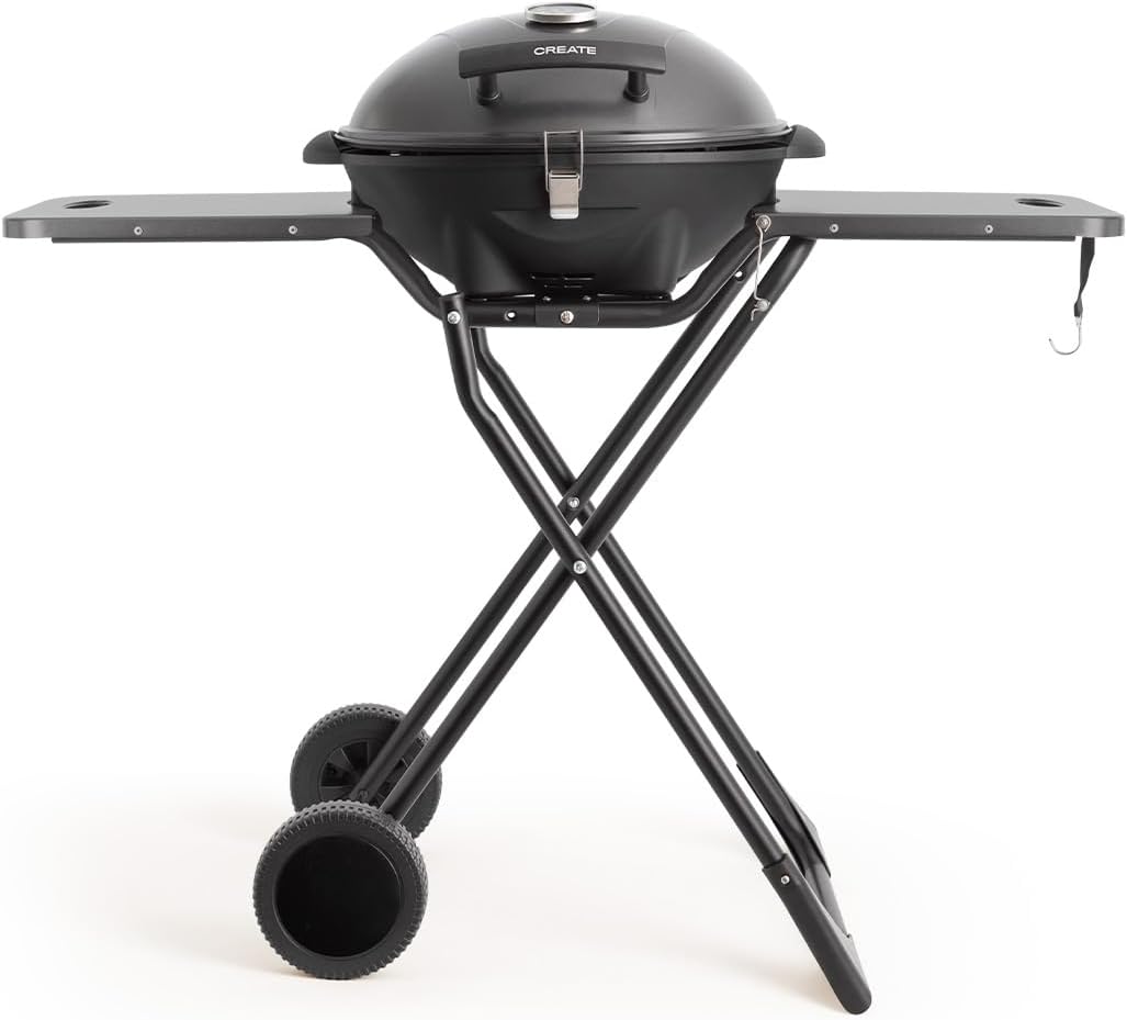 CREATE/BBQ SURFACE 2 EN 1 / Barbecue électrique avec corps amovible/Compacte, verticale, polyvalente, grill et plancha, contrôle de la température