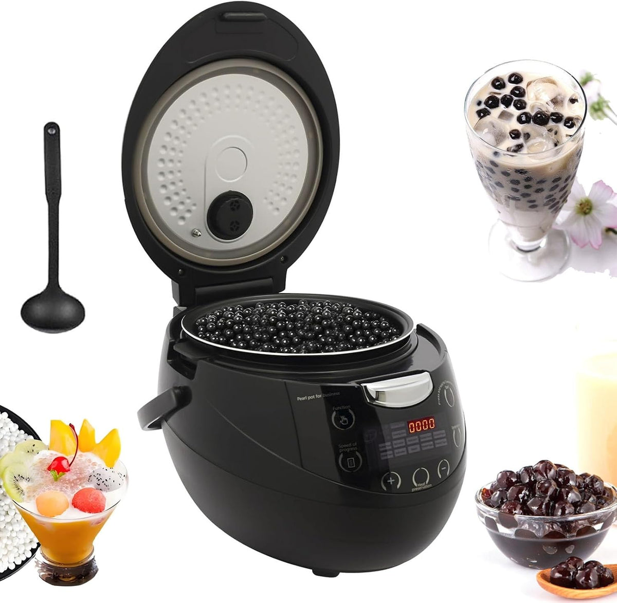 Cuiseur Boba professionnel 900 W, machine à Boba 6 L, machine à fabriquer des perles Boba