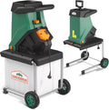 Gardebruk Broyeur de végétaux électrique 3.1000 W, broyeur branches couteau lame, branches max. 40mm, bac 50L broyeur de jardin