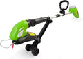 SereneLife Tondeuse à gazon sans fil Power Edge avec débroussailleuse rechargeable