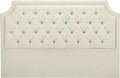 Vente-unique - Tête de lit capitonnée 170 cm - Tissu - Beige - JOHENE