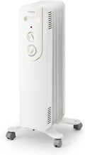 Adax Basic NOVA 10, Radiateur à bain d'huile 1000W, Chauffage électrique d'appoint à thermostat réglable, Radiateur électrique mobile, silencieux