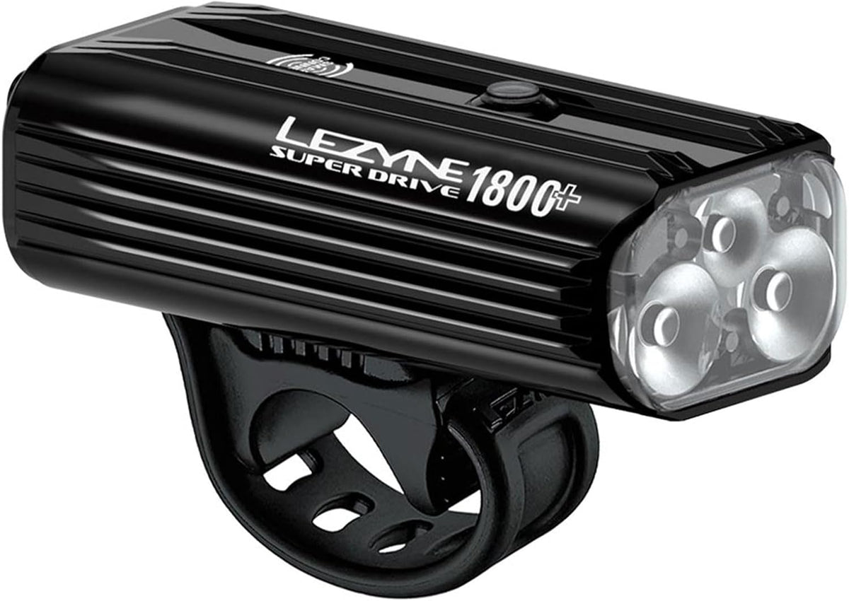 Lezyne Super Drive 1800+ Phare avant intelligent pour vélo de route, montagne, vélo de gravier, rechargeable USB-C