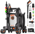 AIVOLT Nettoyeur Haute Pression 1800W, 170 Bars, avec 5 Buses à Modes Différents et Tuyau de 7,6 Mètres, Débit Maximal 360 L/H, pour Maison, Sols