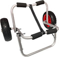 Chariot à kayak réglable, léger et efficace pour transporter canoës et kayaks sur terrains sablonneux. Ce chariot est compact mais suffisamment
