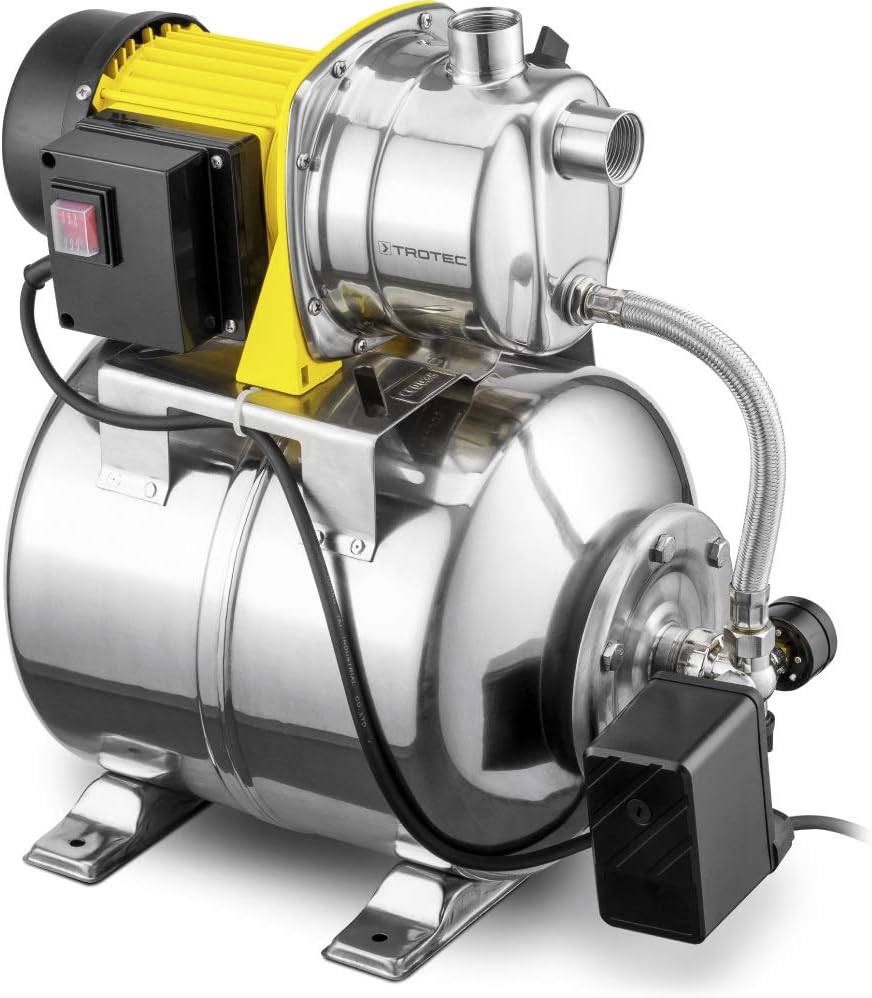 TROTEC TGP 1025 ES ES Pompe à Eau Domestique Inox 1000 W 3.300 l/h