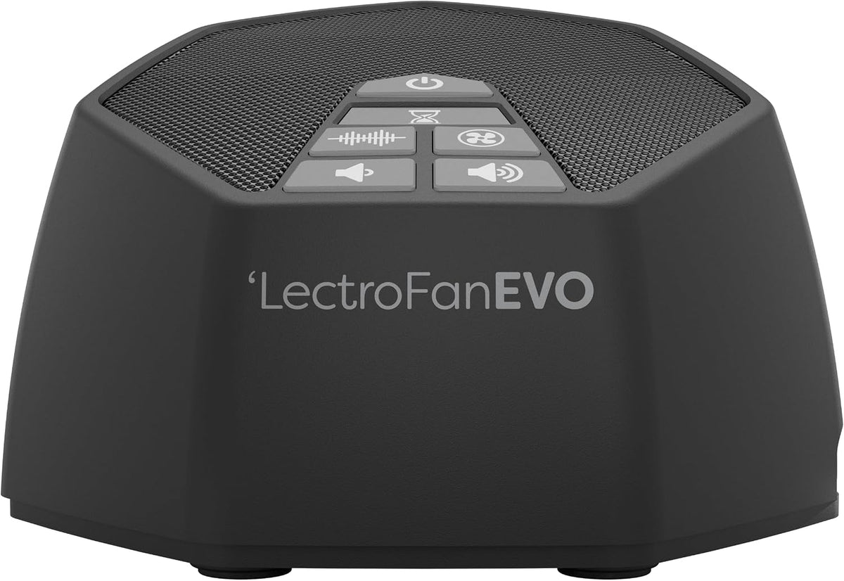LectroFan Evo ASM1020-KK Machine à Bruit Blanc avec 22 Ventilateurs Uniques et Non Bouclés, Sons Blancs et Minuterie de Sommeil (Noir)