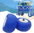 Lot de 2 roues de rechange pour chariot de kayak, pneus de ballons de plage de 22,9 cm
