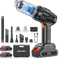 SEALIGHT Aspirateur à Main, Aspirateur Voiture Puissant avec Moteur sans Balai, 2er Batteries Rechargeables, Mini Aspirateur de Voiture pour Voiture