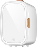 Mini Réfrigérateur 20 L, Réfrigérateur Portable Pour Soins De La Peau Avec Miroir De Maquillage (3 Niveaux De Luminosité)