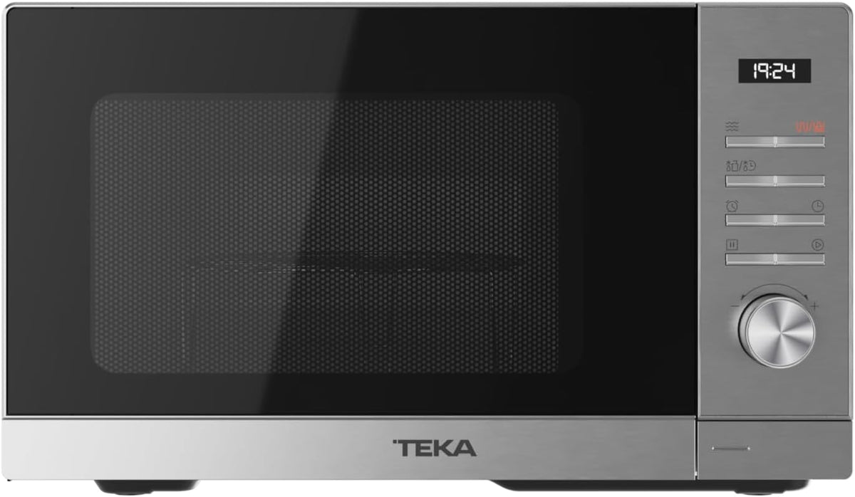 TEKA MWE FS25 G Four à micro-ondes en acier inoxydable avec gril, installation gratuite, 5 niveaux, contrôle électronique, 900 W, 1000 W Grill