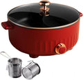 ARTSIM Appareil Fondue Chinoise, Multi-Fonctions Appareil Fondue Chinoise Electrique Convient Aux FêTes d'anniversaire (avec 2 Filets Non éTanches)