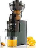 Extracteur de jus de canne à sucre, extracteur de jus à froid, extracteur de jus professionnel lent 250 W avec grande goulotte d'alimentation de 3,5