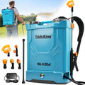 SideKing Pulvérisateur Électrique à Dos 16L, Pulvérisateur de Jardin Pression Réglable Jusqu'à 8,3 Bars, 2 Lances, Dossier Ergonomique, 5 Buses
