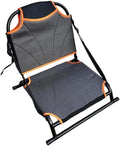 Siège de kayak avec dossier réglable, pliable et léger, cadre en aluminium imperméable, tissu Teslin, orange, noir, bicolore, séchage rapide
