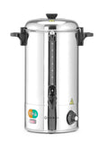 HENDI Distributeur de Boissons Chaudes Électrique, Simple Paroi, Marmite/Bouilloire à Vin Chaud, 94, 99°C, 9L, 230V/2200W, 340x227x(H)468mm, Inox