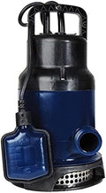 Spid'O 2217 Pompe d'Evacuation pour eaux chargées ECC 150, 320 W, débit max 7,5 m3/h, spécial bassin d'agrément Noir