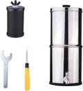 VGEBY Système de Filtre à Eau Filtre à Eau par gravité en Acier Inoxydable 1 Gallon Filtration de 5000 Gallons Purificateur d'Eau de Comptoir sans
