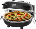 ERATEC Mini Four à Pizza Électrique PM-27: Appareil 400°C pour Pizza, Desserts et Plus Encore avec Pierres de Cuisson