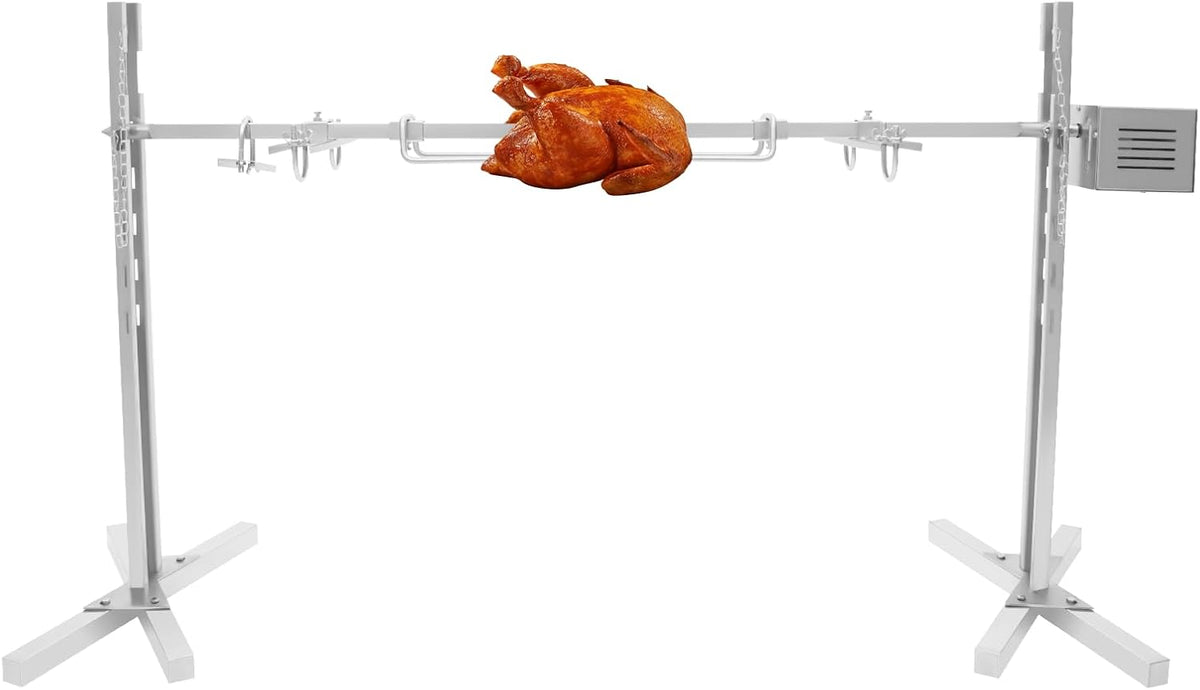 Barbecue de table électrique - 20 W - 220 V - Brochette d'extérieur - Rotation à 360° - 2,5 tr/min - Trous de refroidissement du moteur