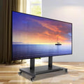 THEGA Chariot TV Mobile sur roulettes - Support TVs Motorisé, Supports TV Motorisé pour Écran De 52 À 100 Pouces