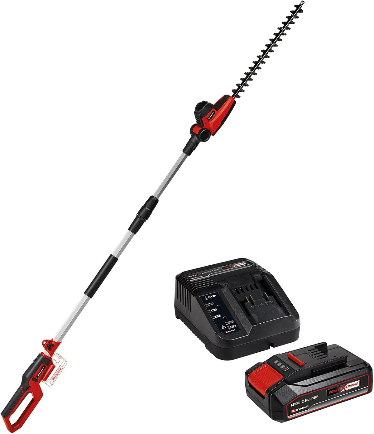 Einhell Taille-haie télescopique sans Fil GC-HH 18/45 Li T-Solo Power X-Change (li-ION, 18 V, poignée Principale orientable