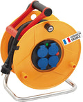 Brennenstuhl Enrouleur de câble Standard Pro 25m (IP44, Cablepilot), Fabrication Française 1206941 Jaune/Noir