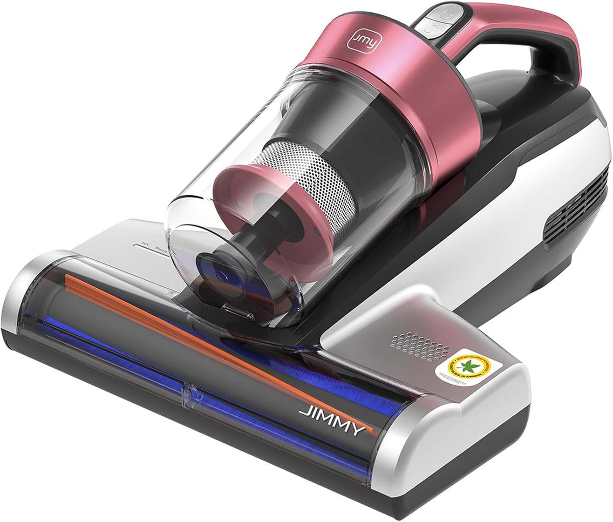 Jimmy BX5 Pro Aspirateur Anti-acariens 500 W, 15kPa Aspirateur à Matelas avec Lumière UV, Technologie à Ultrasons, Filtration Double Cyclone