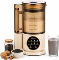 Machine à Lait Végétal avec Couvercle, 1500ml Appareil Lait d'Amande, Pour Boissons Sans Produits Laitiers, Sans Trempage, 8H Maintien au Chaud