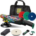 BATOCA P2 Kit Polisseuse 1000W Haut Couple, Lustreuse Rotative 150mm Heavy-Duty Correction Peinture Profonde, Clip de Câble & Outil Pad 3-en-1
