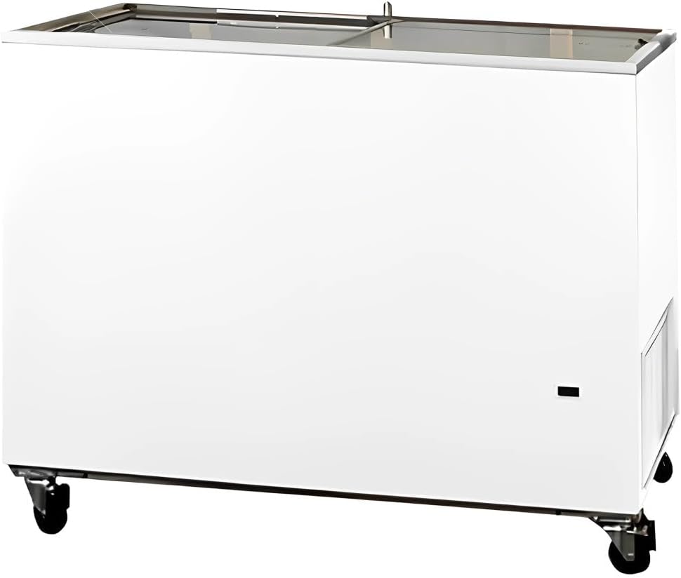 MBH - Congélateur coffre professionnel avec porte vitrée 491 litres pour la restauration. Congélateur coffre industriel avec portes coulissantes