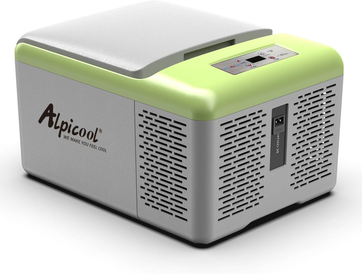 Alpicool C9PT 9L Glacière Electrique Voiture, Portable à Compression Réfrigérateur de Voiture, 12/24V congélateur et réfrigérateur, pour dortoir