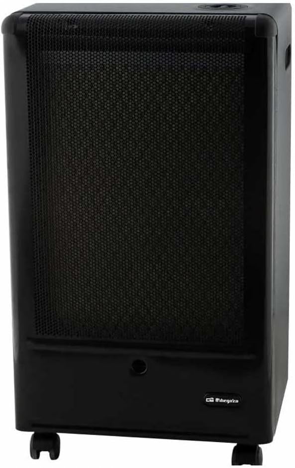 Orbegozo H-55 CATALÍTica 3000W Réchaud catalytique au butane, triple système de sécurité, 3000 W, 1 litre, 44 décibels, acier inoxydable 18/8, noir
