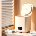 Lave-Linge Semi-Automatique, Machine À Laver À Godet Avec Minuteur & Essoreuse, Lave Linge Pour Voyages, Caravanes Et Camping-cars, Petite Laveuse 7L