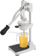 Presse-Agrumes Manuel Professionnel, Extracteur Jus Inox 304, Presse Orange Citron Pamplemousse, 2 Cônes Interchangeables, Jus Frais Maison Bar