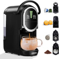 CAFELFFE MK-609S Machine à café à capsules 4 en 1 avec pression de 19 bars, 7 niveaux réglables, infusion à froid