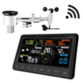 ECOWITT Station météo WS2910, numérique professionnelle WiFi avec écran couleur, capteur extérieur sans fil 7 en 1 alimenté à l'énergie solaire