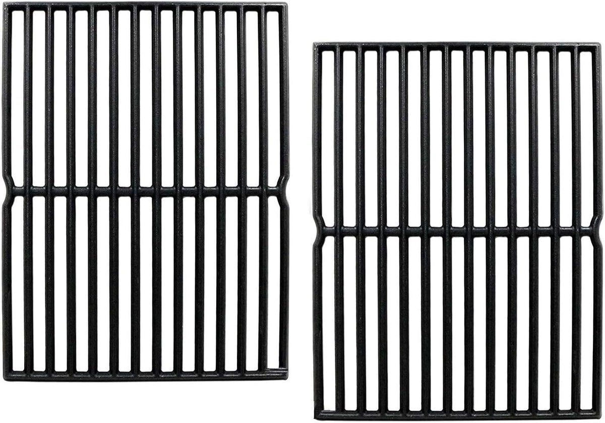 Hongso Pcg522 H7522 Porcelaine avec revêtement en fonte Grille de cuisson de remplacement pour Weber Spirit 200 Series, Spirit 500, Genesis Argent A