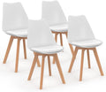 IDMarket - Lot de 4 chaises scandinaves SARA Blanches pour Salle à Manger