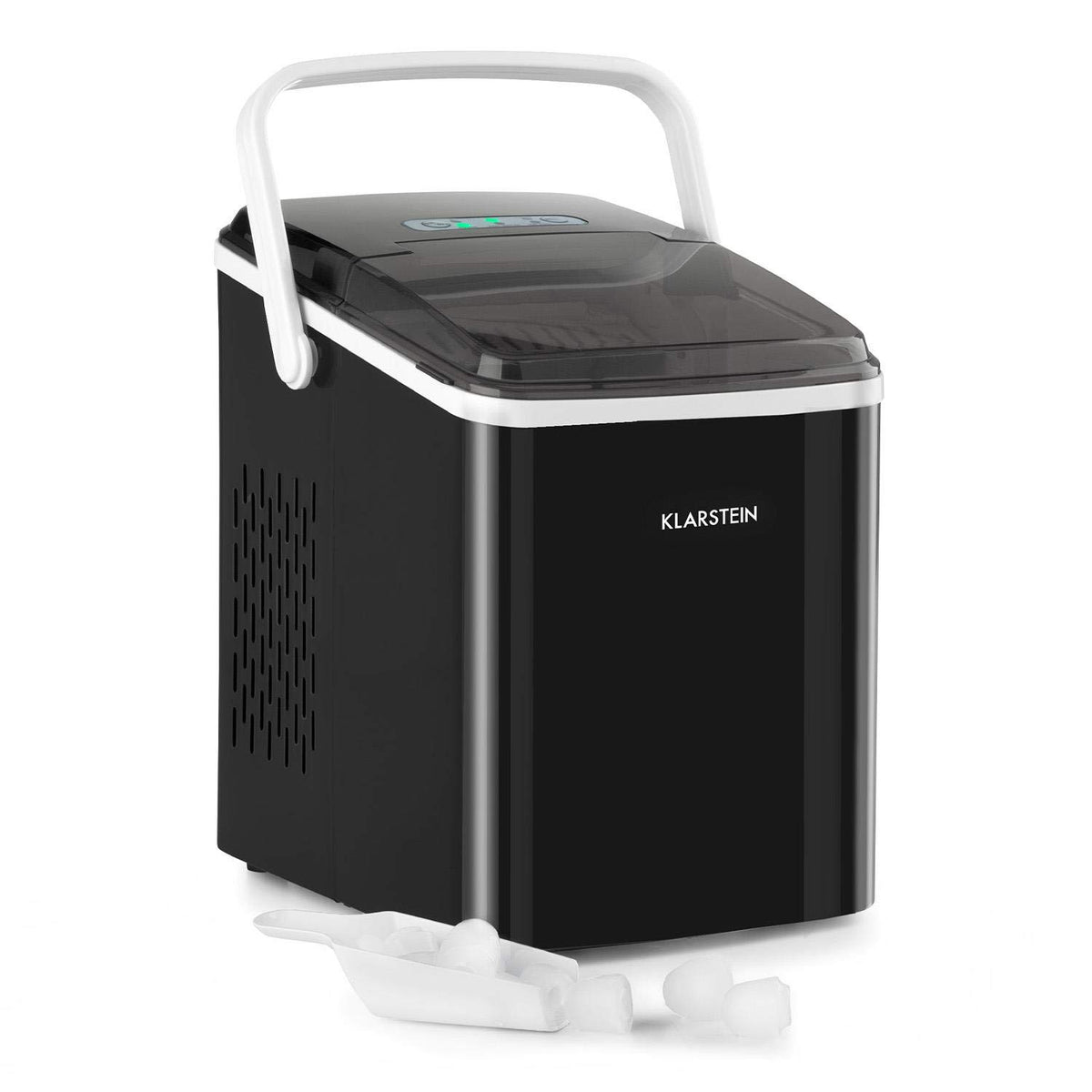 Klarstein Machine a Glacons pour la Maison, Capacité de 2L, Fabrique Rapidement Jusqu'à 12kg de Glacons