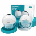 Paruu Lot de 2 tire-lait mains libres P10 portables, aspiration forte de 338 mmHg, faible bruit, 4 modes et 9 niveaux, tire-lait électrique portable