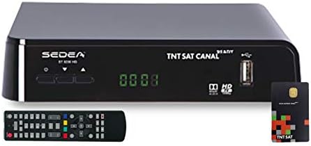 sedea Mini Récepteur TV Satellite HD + Carte d'accès TNTSAT V6 Astra 19.2E