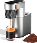 Expresso Machine a Cafe Portable pour café moulu, Chauffe Instantanée&20 Bars, Idéale pour camping et intérieur, réservoir d'eau 180 ml